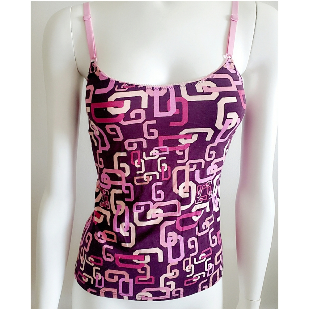 NWT DOLCE GABBANA Underwear Cami Tank Top with D&G Print M
